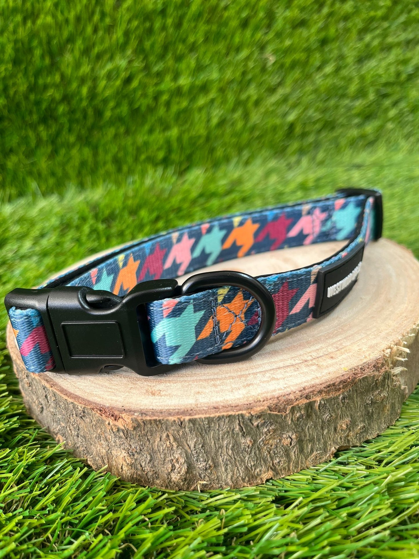 Westwood Dog Co Collar - Signature Houndstooth Print*