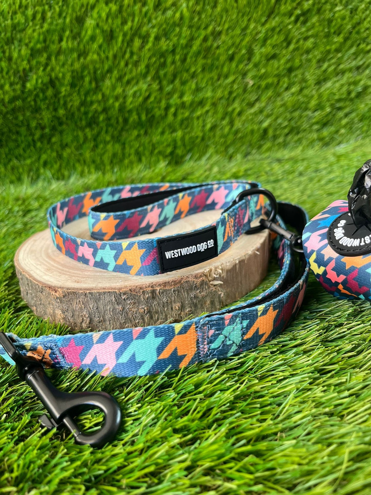 Westwood Dog Co Lead - Signature Houndstooth Print