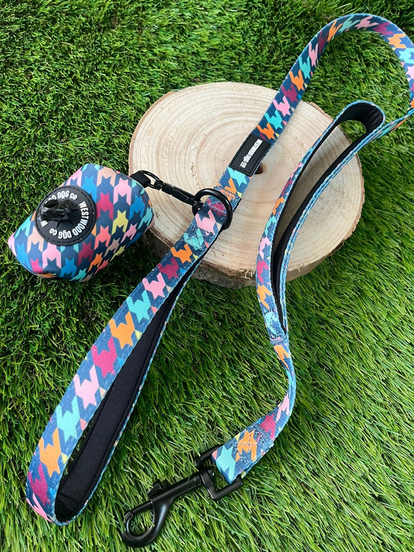 Westwood Dog Co Lead - Signature Houndstooth Print