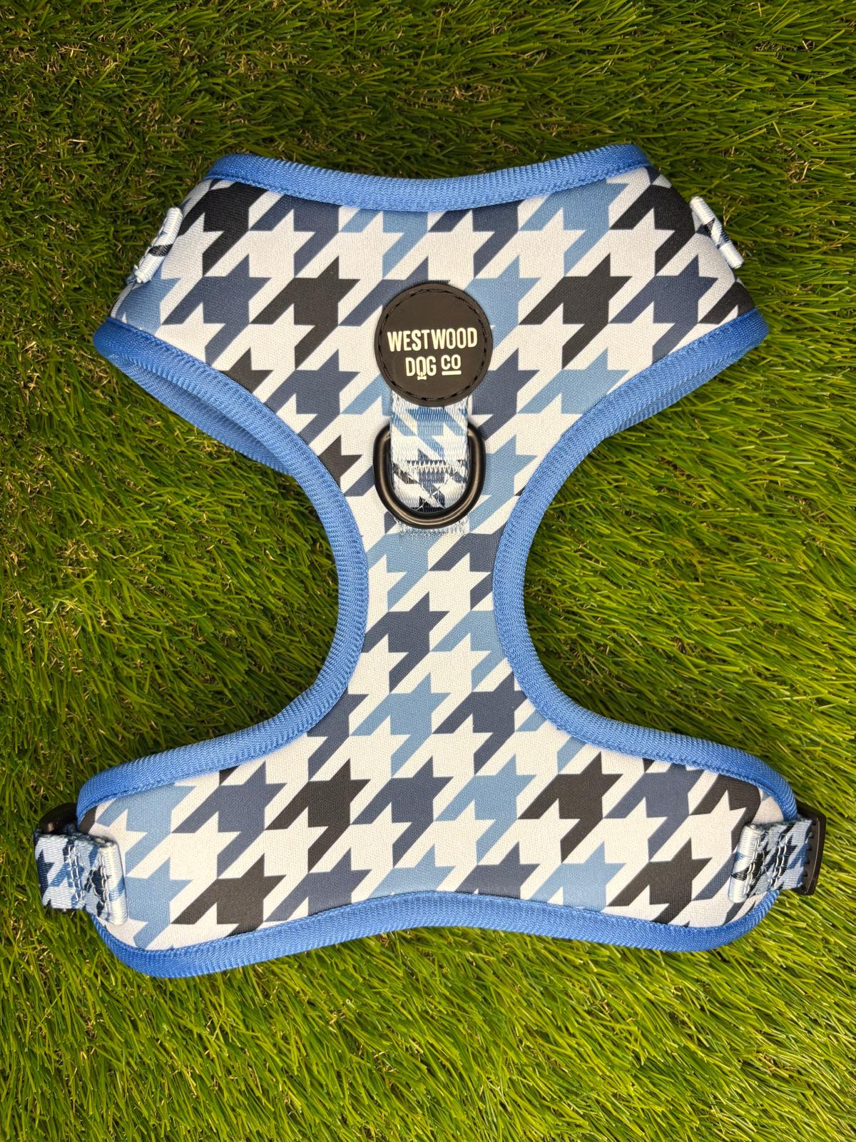 Westwood Dog Co - Blueberry Houndstooth Harness