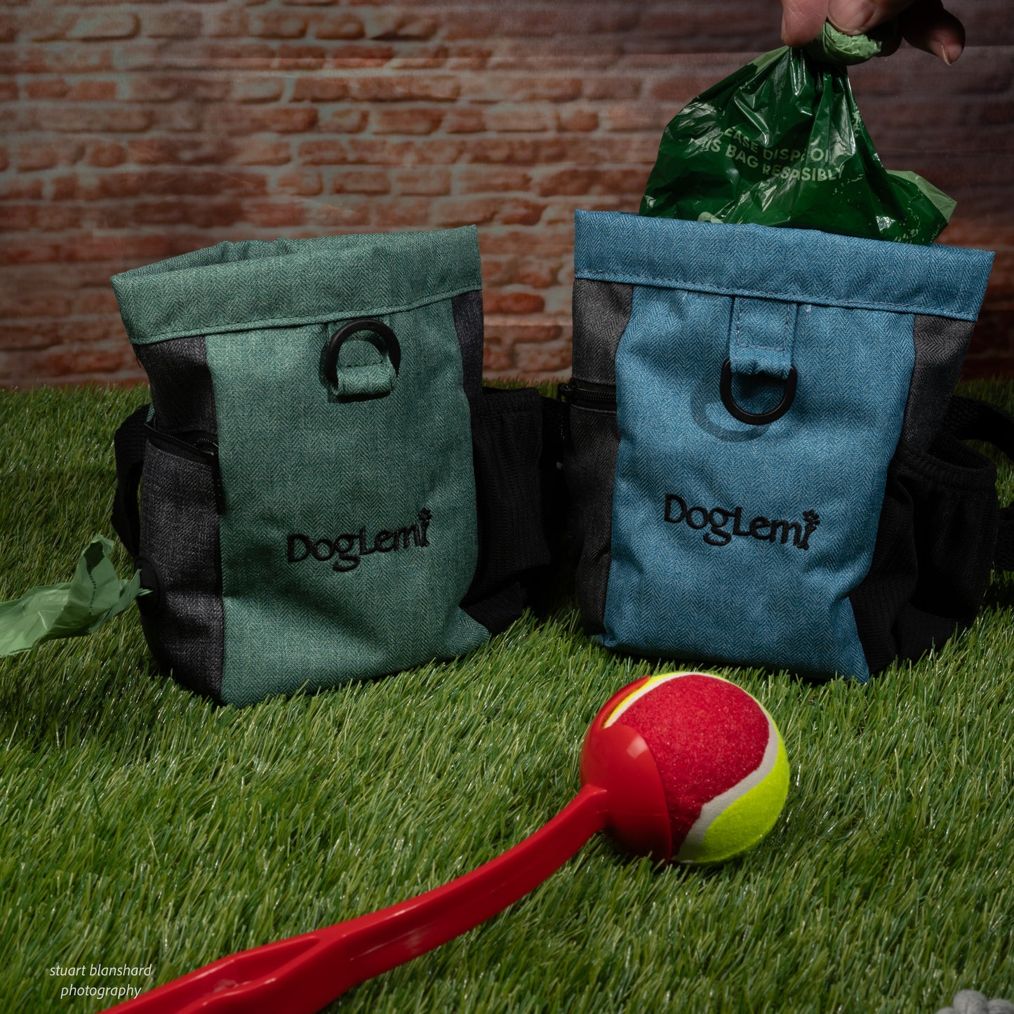 Dog Walking Bag & Treat Pouch - Blue