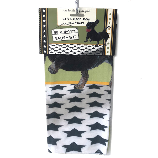 Dachshund Tea Towel