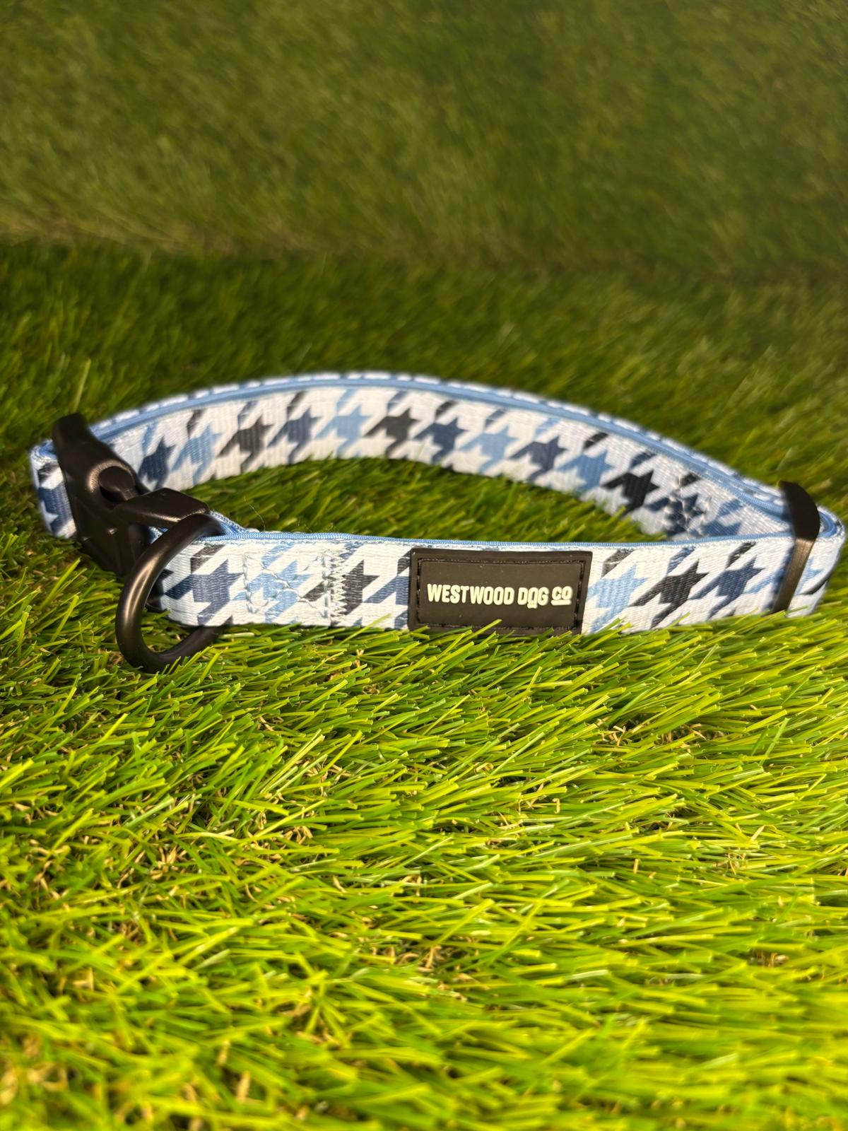 Westwood Dog Co - Blueberry Houndstooth Collar