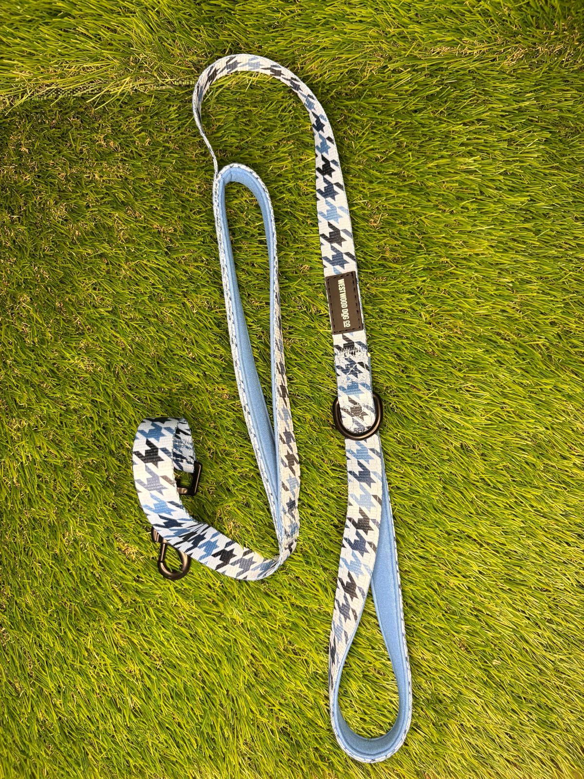 Westwood Dog Co - Blueberry Houndstooth Lead