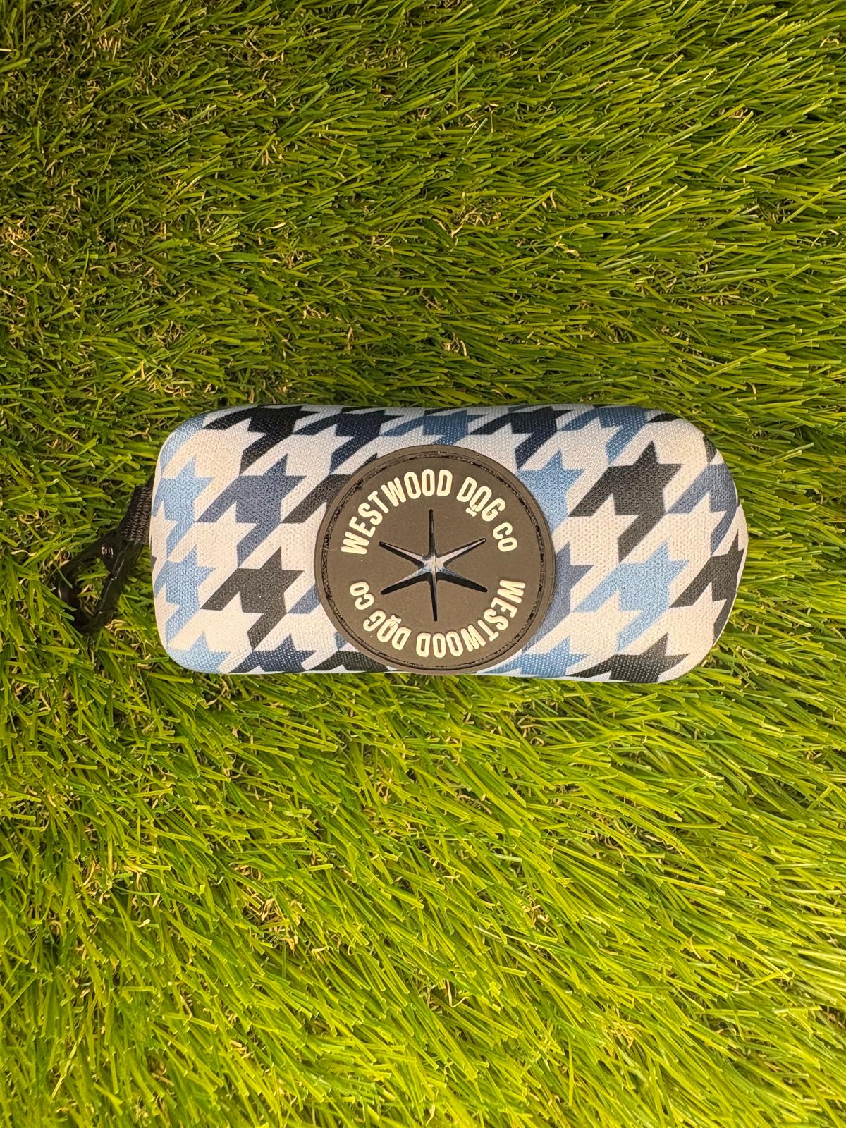 Westwood Dog Co - Blueberry Houndstooth Poo Bag Holder