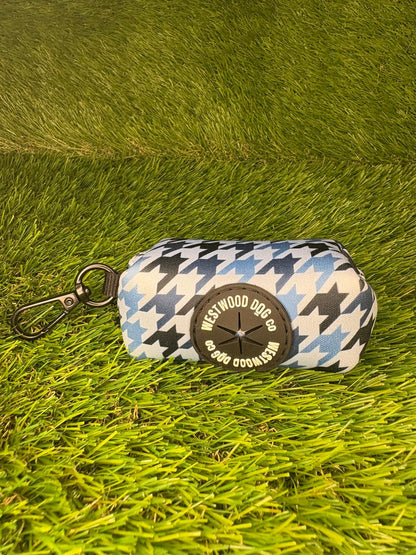 Westwood Dog Co - Blueberry Houndstooth Poo Bag Holder