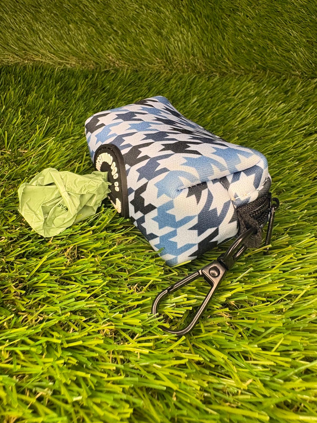 Westwood Dog Co - Blueberry Houndstooth Poo Bag Holder