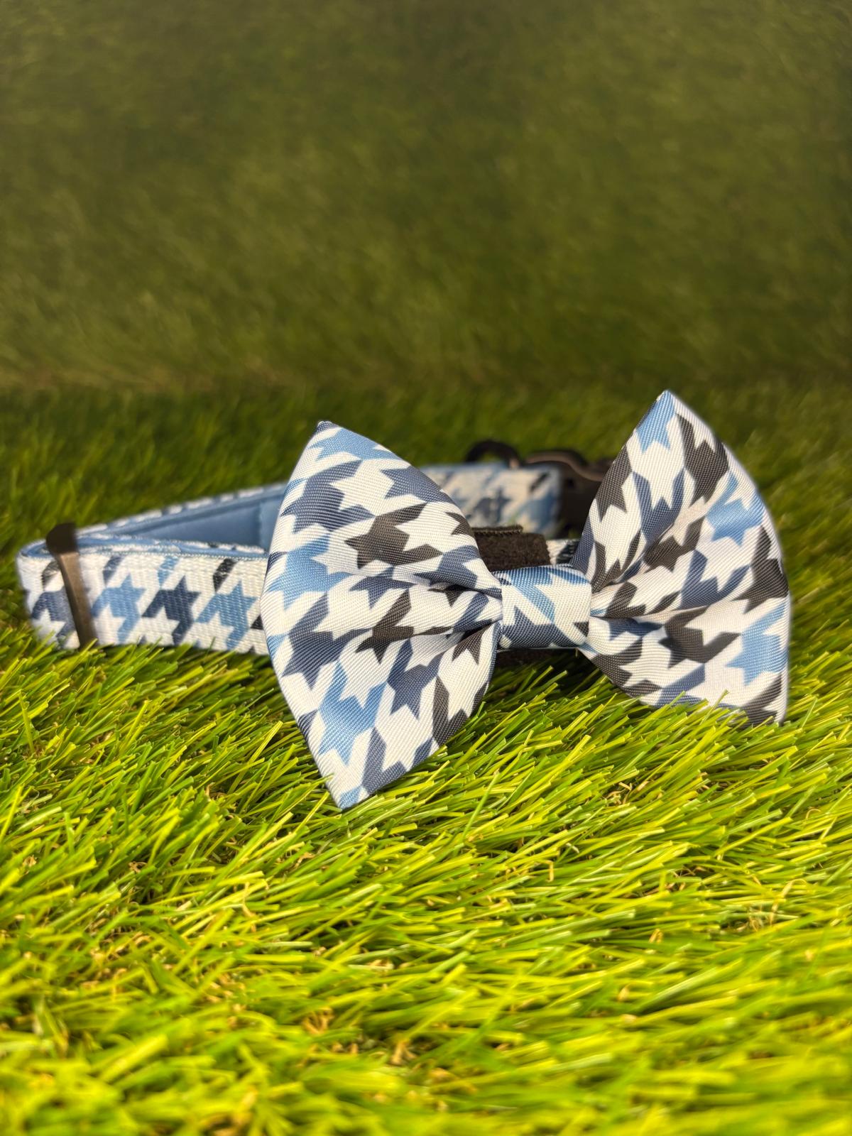 Westwood Dog Co - Blueberry Houndstooth Bow Tie