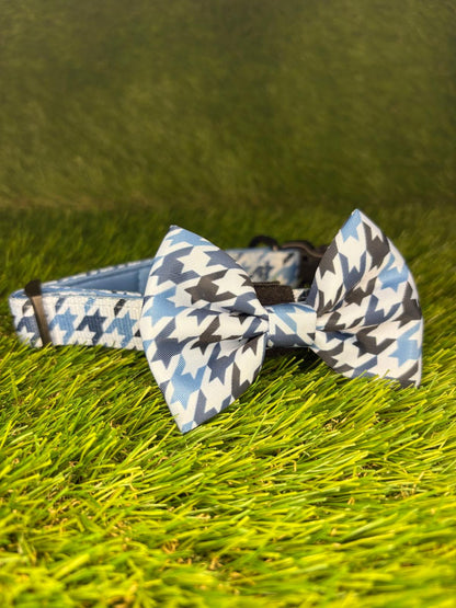 Westwood Dog Co - Blueberry Houndstooth Bow Tie
