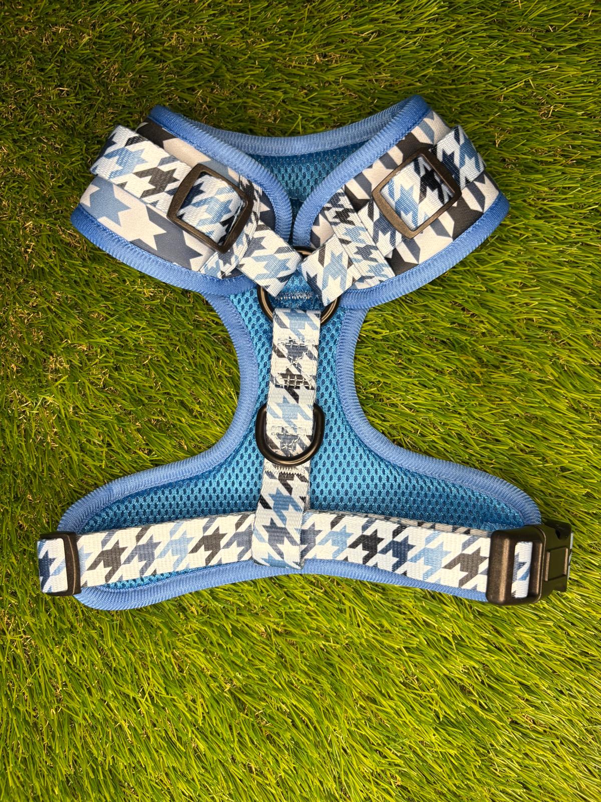 Westwood Dog Co - Blueberry Houndstooth Harness