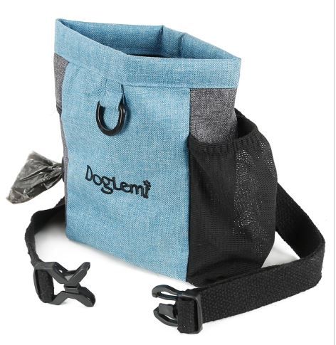 Dog Walking Bag & Treat Pouch - Blue