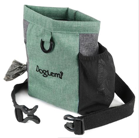 Dog Walking Bag & Treat Pouch - Green